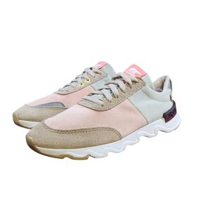 Sorel Kinetic Lite Lace Shoes Women’s Size 7 Natural Tan Peach NL3516-257 MINT